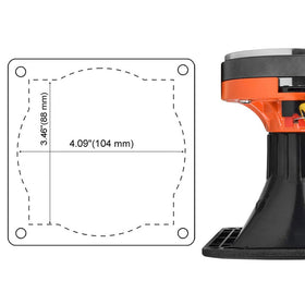 PRV AUDIO compact exponential horn demonstrates easy mount for front-firing setups