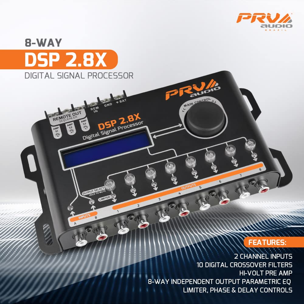 PRV AUDIO DSP 2.8X graphic equalizer for precise tone shaping