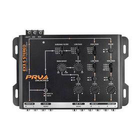 PRV AUDIO EX3.5 offers adjustable high-pass, low-pass, and sub boost for precise tuning.