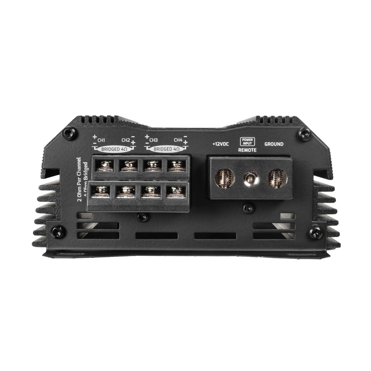PRV Audio MDX1200.4 back ports for wiring.