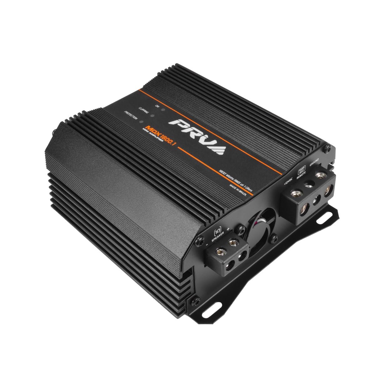 Motorcycle install view demonstrates mount-ready MDX1800.1 for sport bikes