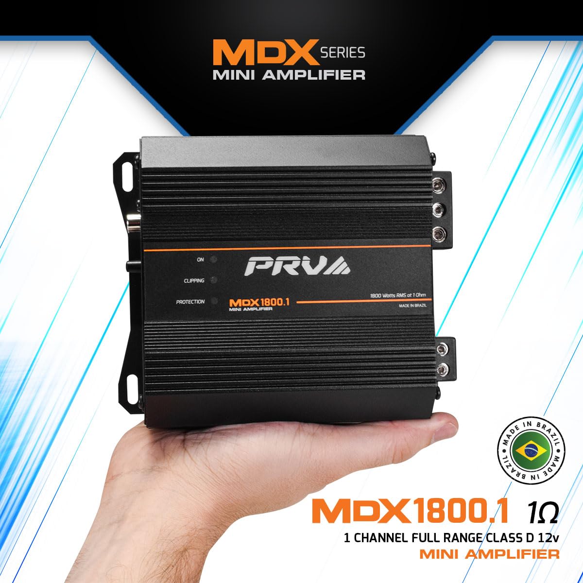 MDX1800.1 on the side shows ultra-compact footprint ideal for tight spaces