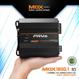 MDX1800.1 on the side shows ultra-compact footprint ideal for tight spaces