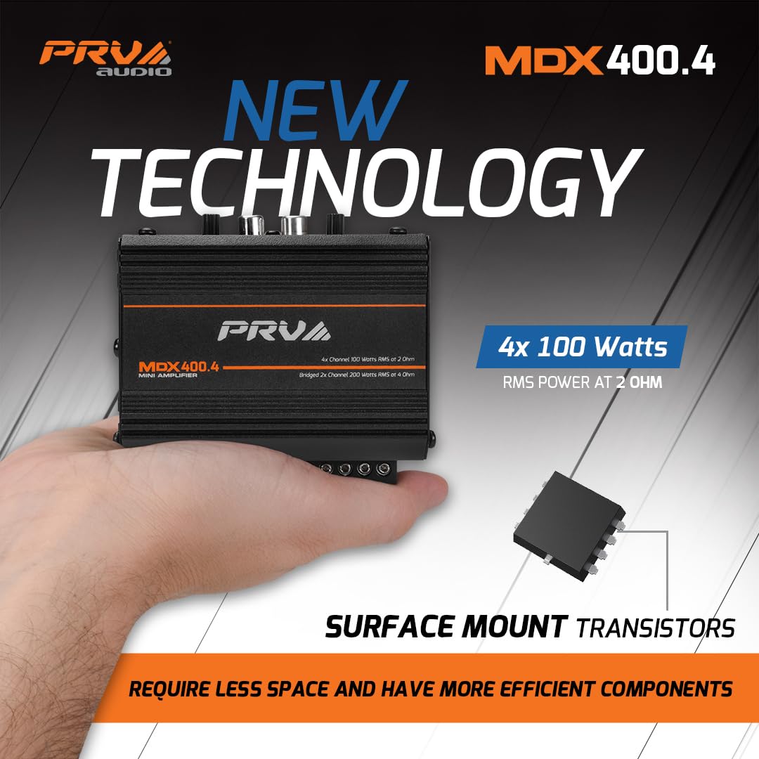 MDX400.4 heatsink close-up highlighting cooling efficiency for sustained power