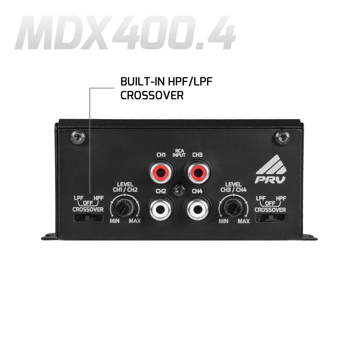 MDX400.4 installed in a car dashboard for enhanced audio performance