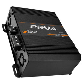 PRV Audio QS3000 front view shows compact power for car audio systems