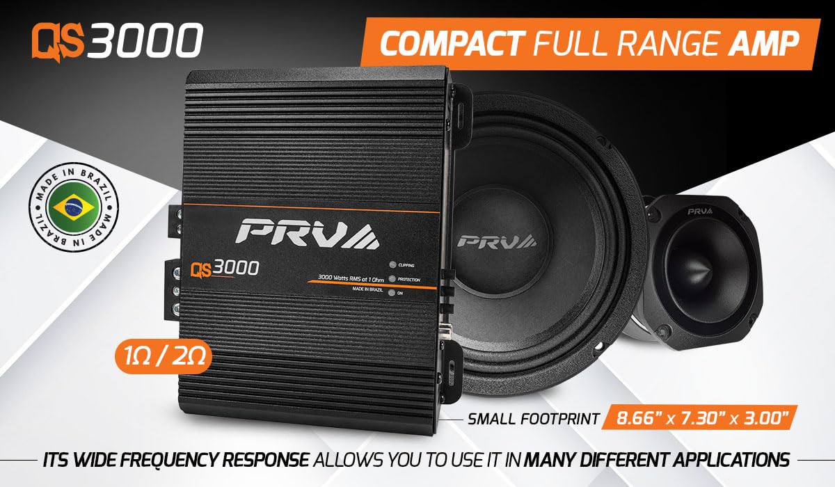 PRV Audio QS3000 heat management design and cooling features.