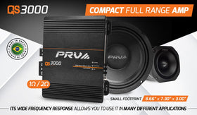 PRV Audio QS3000 heat management design and cooling features.