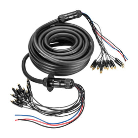 PRV AUDIO Snake 10RCA-50 front view showcases a 50 ft car audio cable for flexible installation.