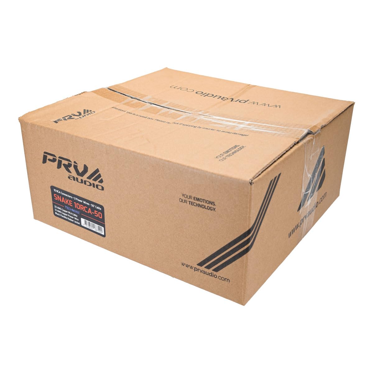 PRV AUDIO Snake 10RCA-50 jacket image presents flexible PVC housing for tight spaces.