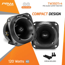 PRV AUDIO side profile highlighting the 1.93-inch mounting depth for tight installations