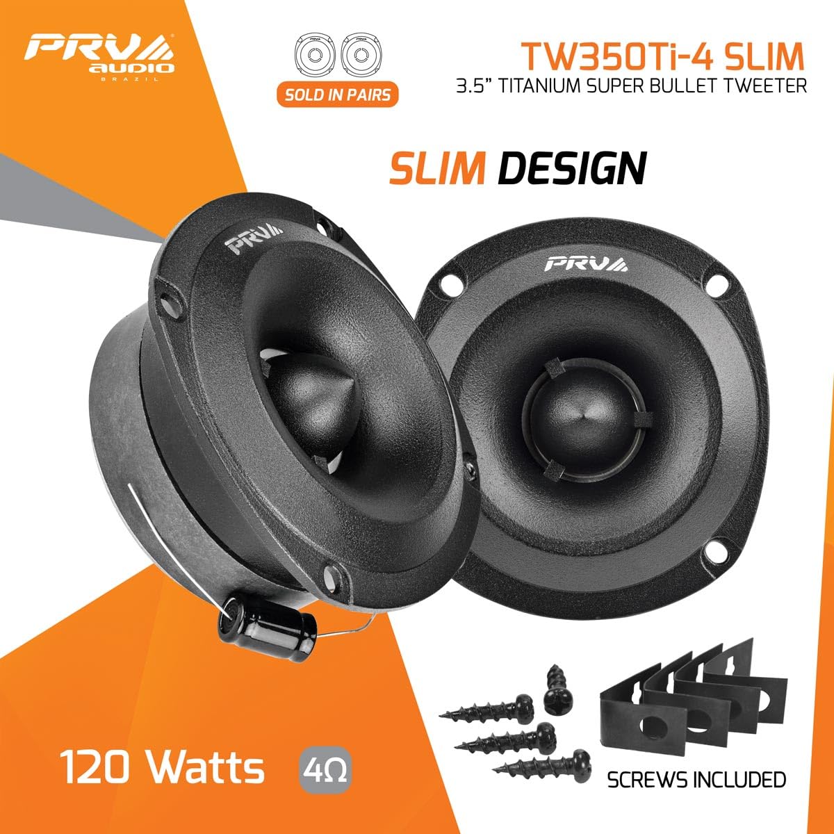PRV AUDIO side profile highlighting 1.32-inch shallow mounting depth benefit