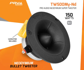 Close-up of PRV AUDIO TW500My-Nd neodymium magnet for high-end output