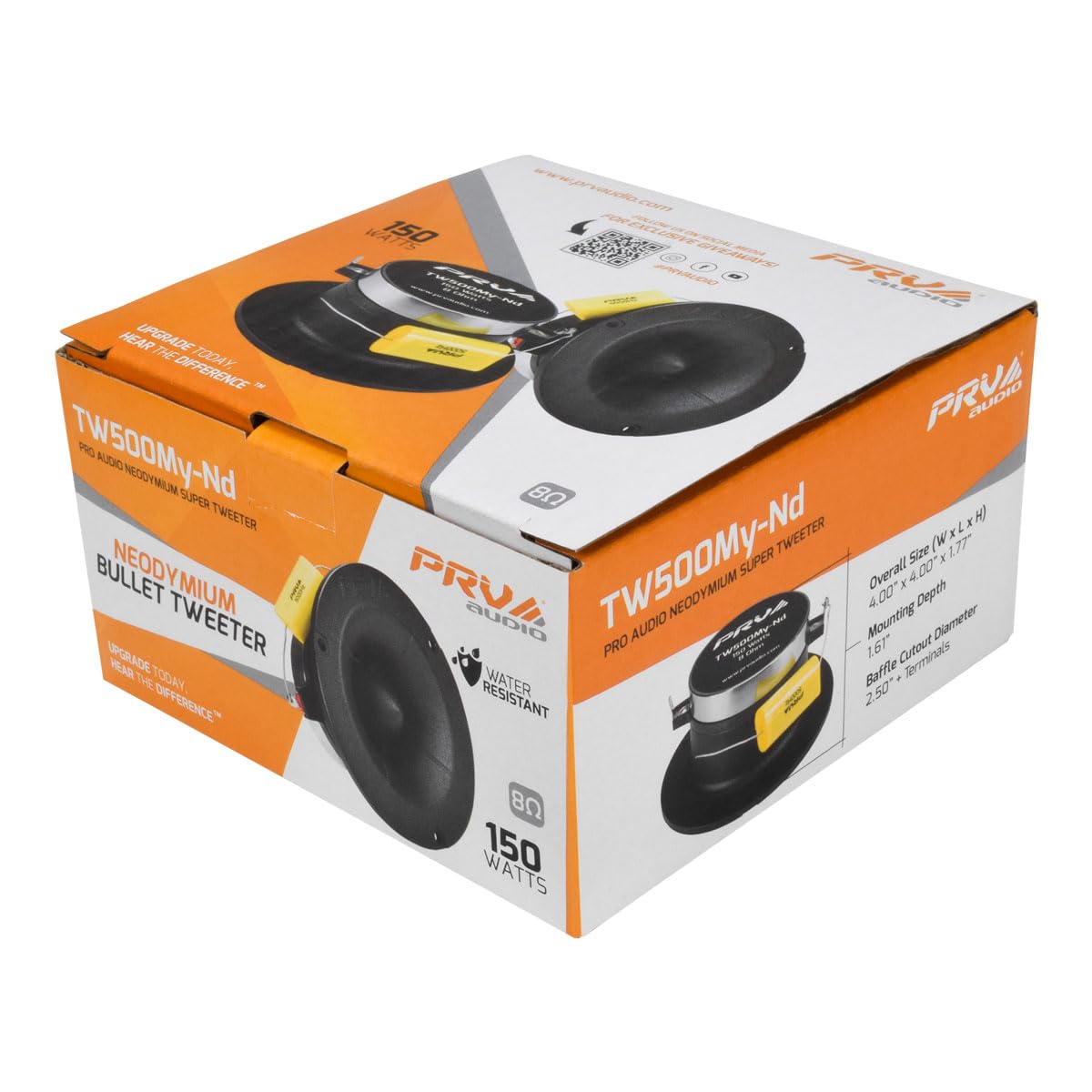 High sensitivity of 109 dB on PRV AUDIO TW500My-Nd tweeter