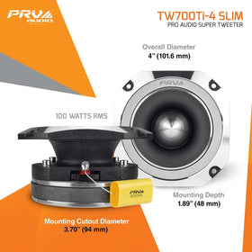 High-frequency response up to 20 kHz from PRV TW700Ti-4