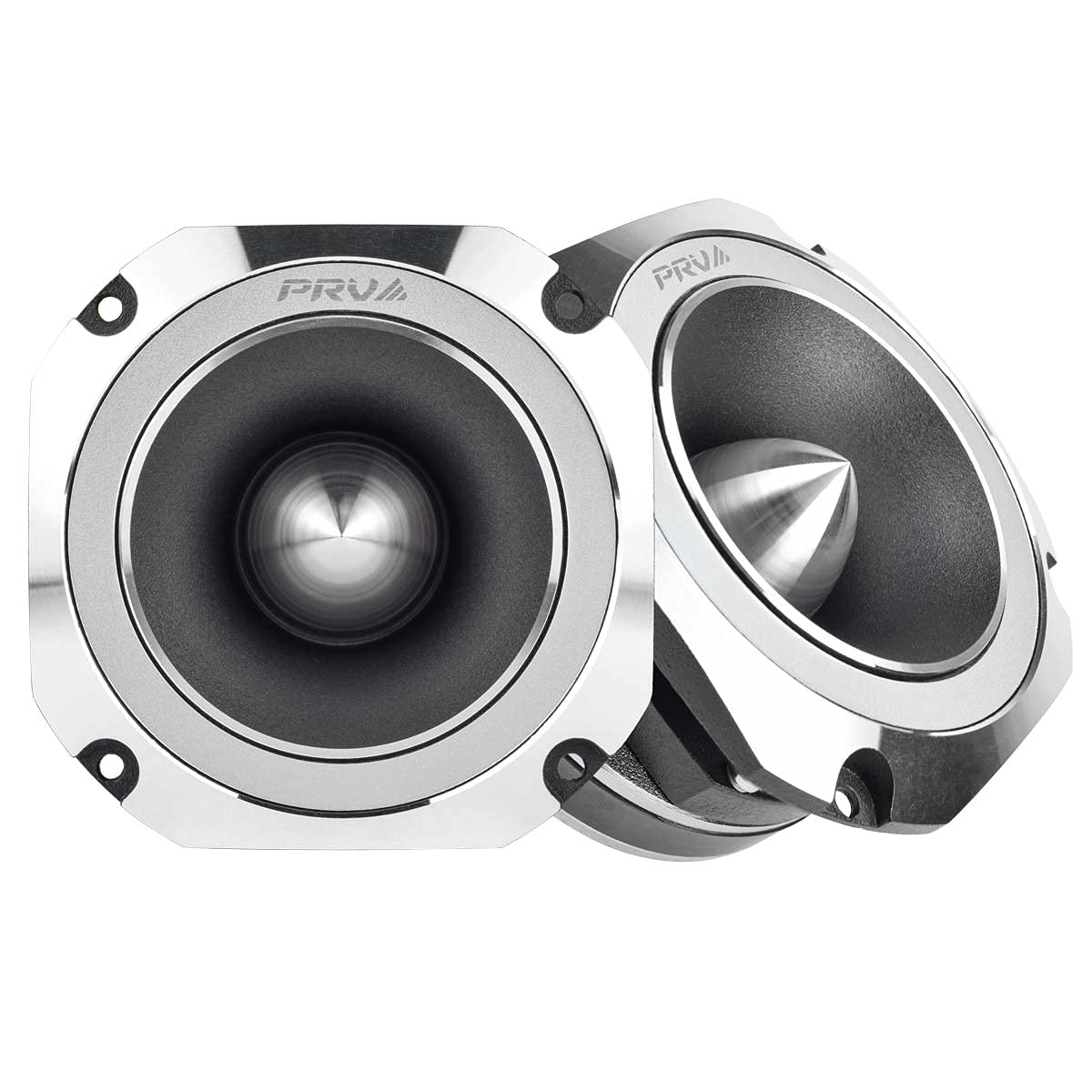PRV Audio TW700Ti-4 slim-profile tweeter delivering crisp highs in tight car spaces