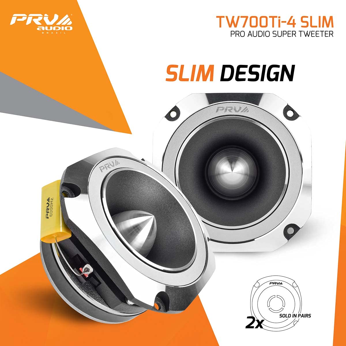 TW700Ti-4 titanium bullet tweeter enhances treble precision