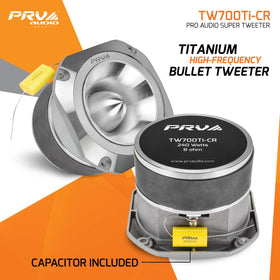 PRV AUDIO internal cross-section illustrating double-magnet efficiency benefit