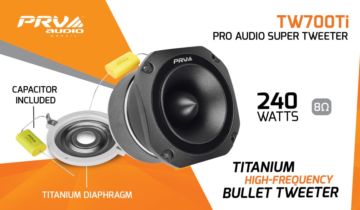PRV Audio TW700Ti 240W capability suitable for high-output applications