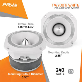 PRV AUDIO close-up of titanium diaphragm revealing precision surface for transient detail