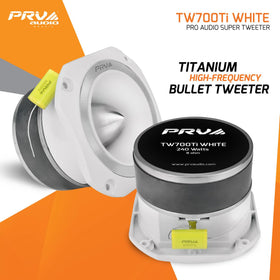 PRV AUDIO side profile of TW700Ti White highlighting shallow mounting depth advantage
