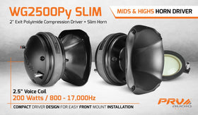 PRV AUDIO WG2500Py Slim polyimide diaphragm emphasizes durability and wide range