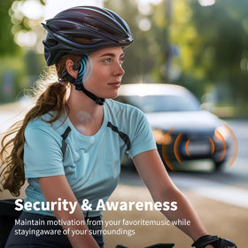 PSIER sport-ready design ideal for hiking and cycling with open-ear safety