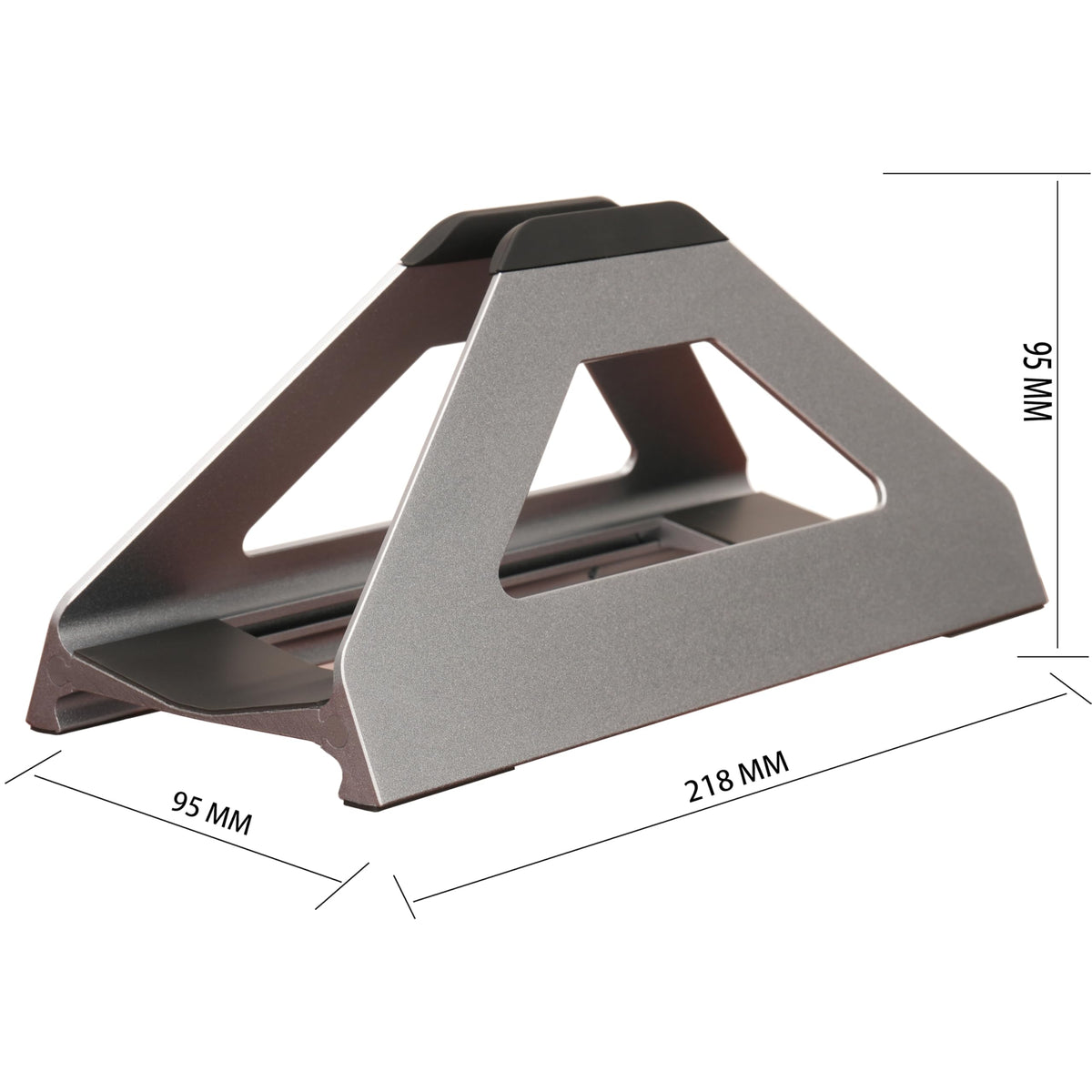 Psitek Aero Lift silicone-padded arms protecting laptop edges