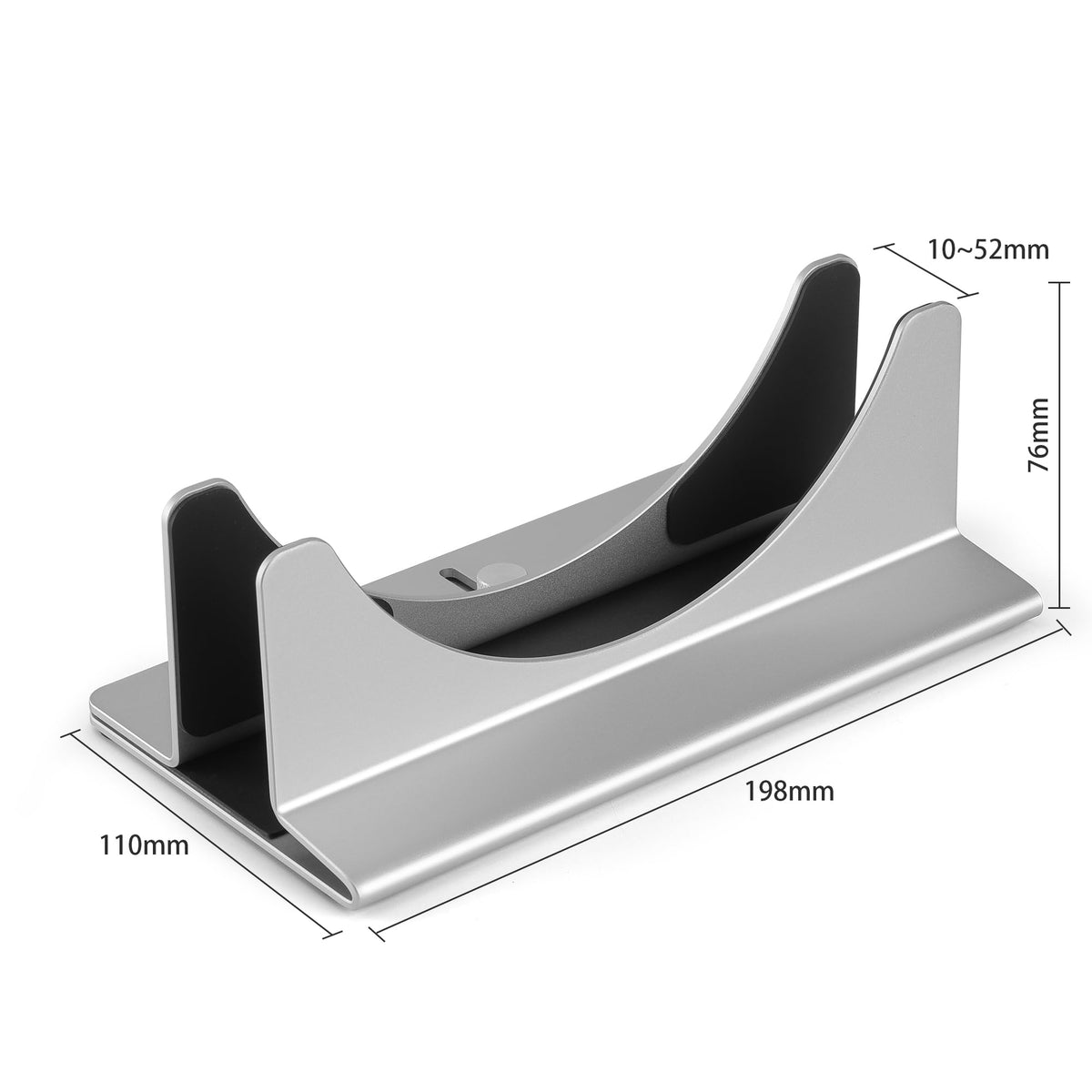 Psitek Mac Mini Stand silicone padding protects against scratches.