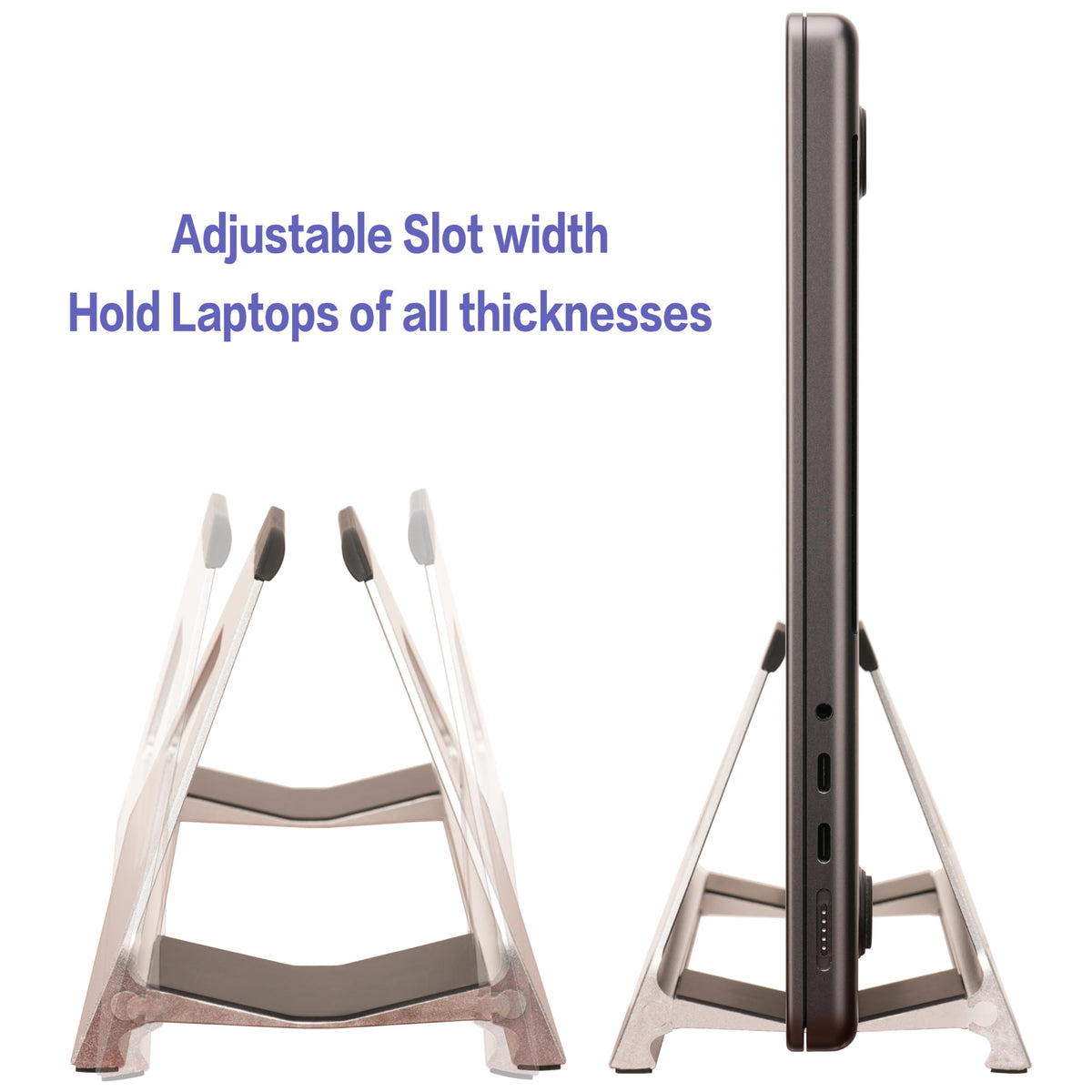 Psitek open-air design enhances cooling around the laptop