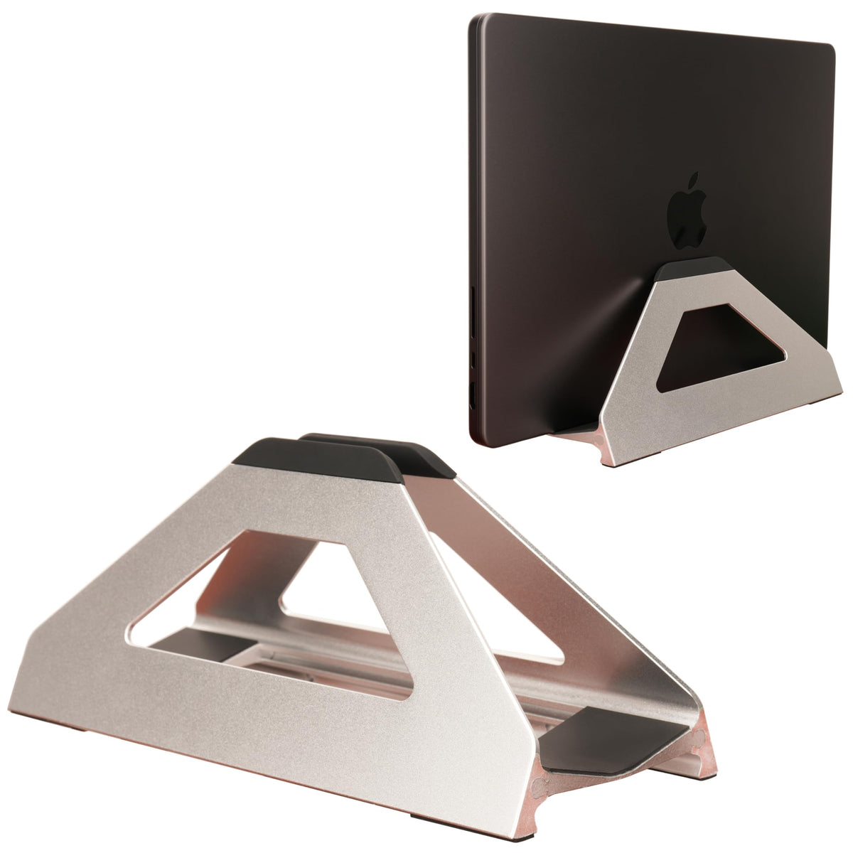 Psitek vertical laptop stand with U-shape base for stable support