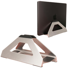 Psitek vertical laptop stand with U-shape base for stable support