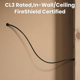 PTASYGK cable routed under a patio demonstrating permanent outdoor use