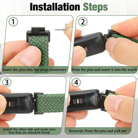 Puhuite braided band on Ace 3/2 for active lifestyles.