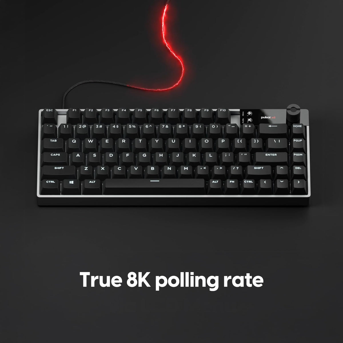 Pulsar eS HE 70 keyboard hot-swappable design allows easy switch testing