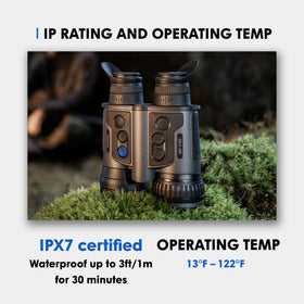 Pulsar Merger LRF XT50 IPX7 waterproof design for rugged weather