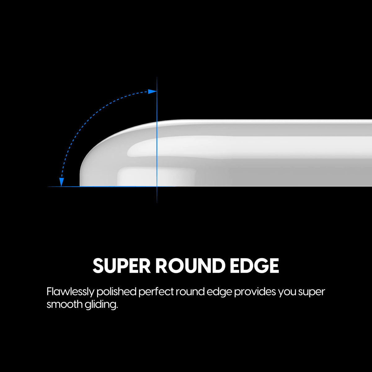 Pulsar Superglide beside a coin to show scale and precise cut fit benefit