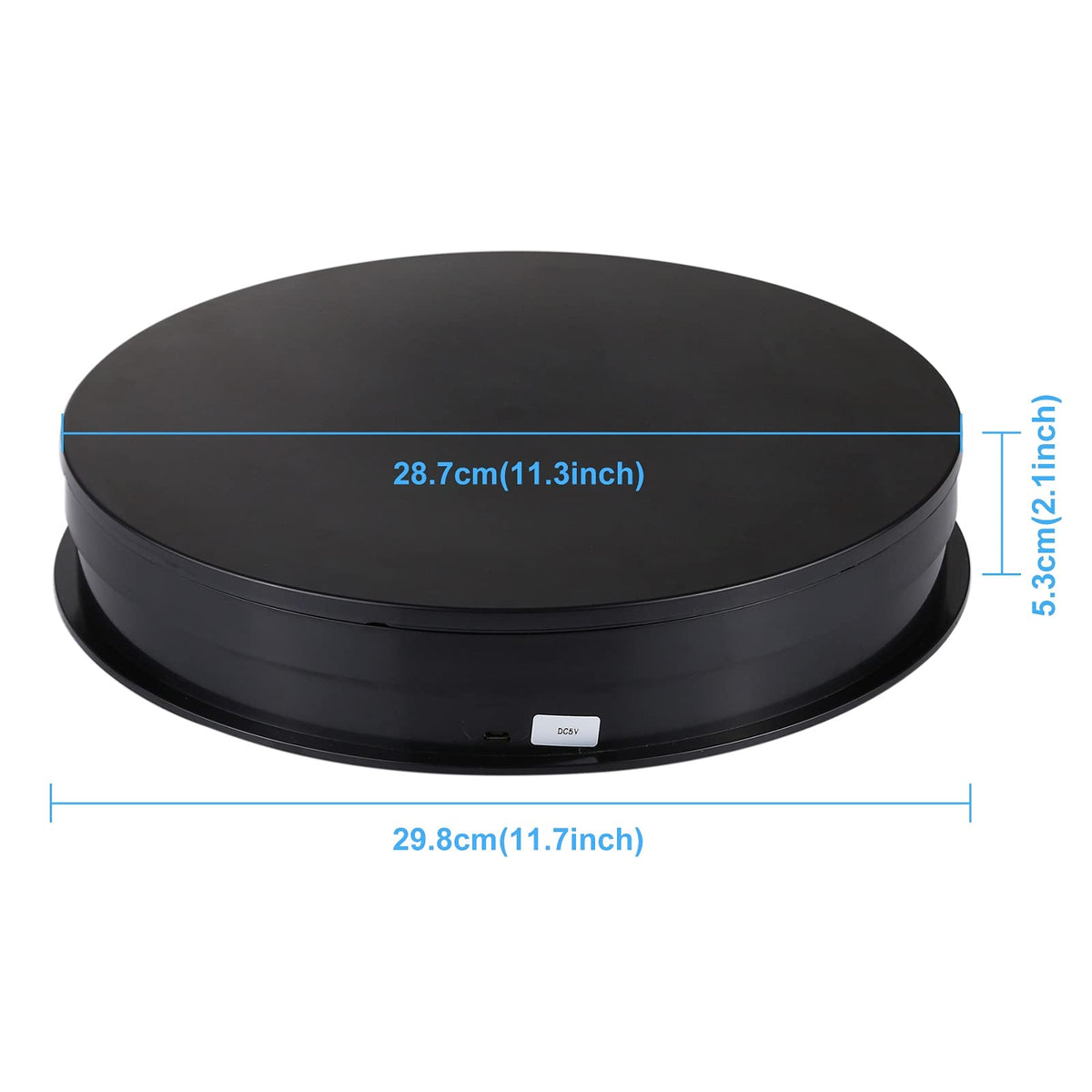 PULUZ USB-powered turntable for smooth, quiet rotation during filming
