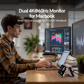 PULWTOP dual 4K HDMI outputs delivering crisp visuals