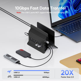 Pulwtop Ethernet port on dock for stable wired internet