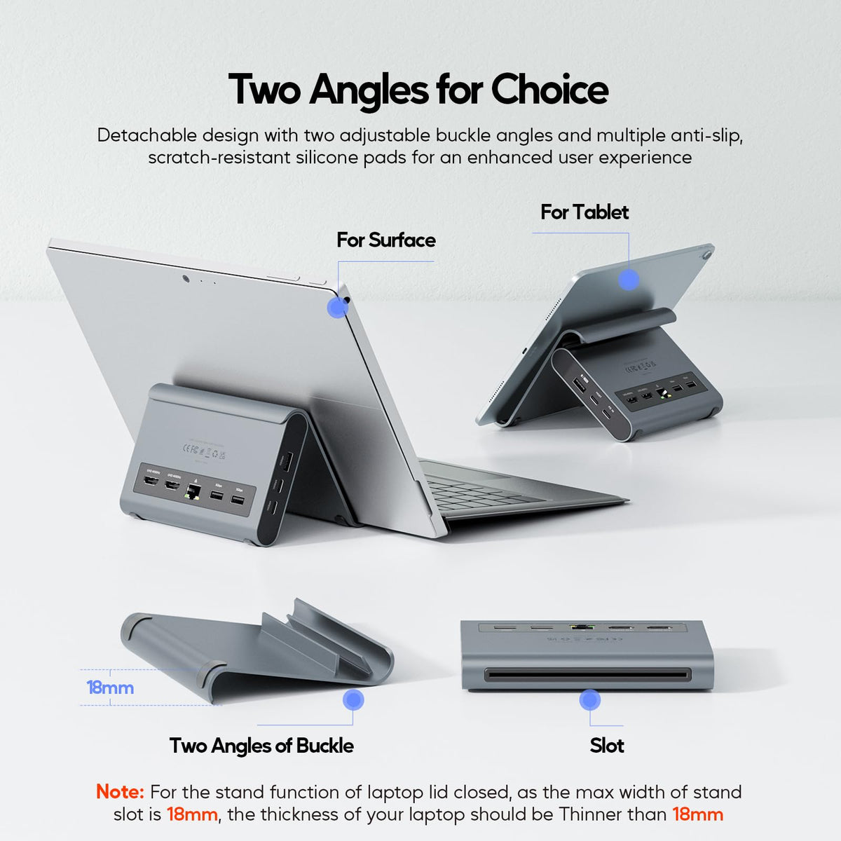 PULWTOP Surface Pro compatibility with docking station and two monitors