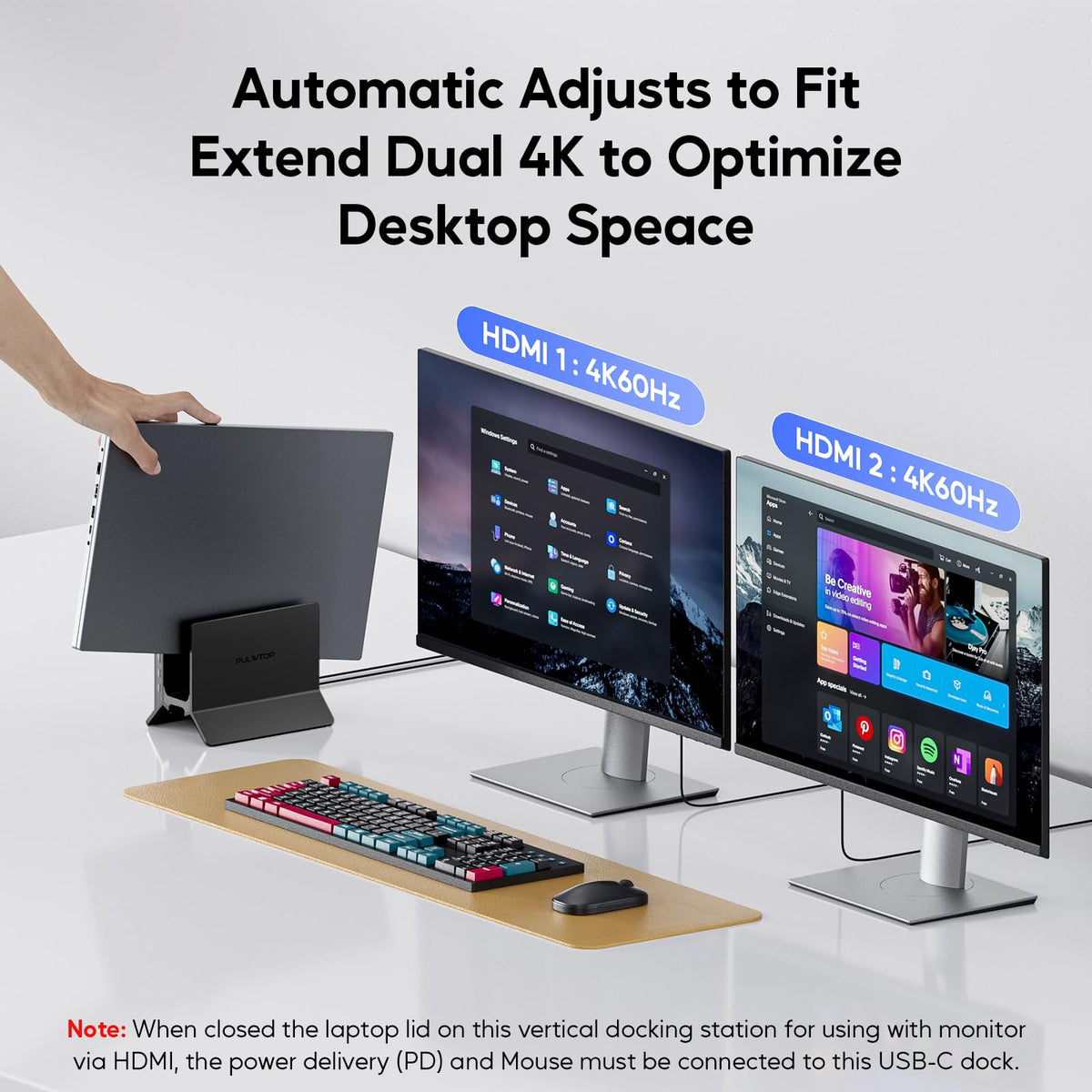 Pulwtop USB-C 10Gbps data ports enable fast file transfers