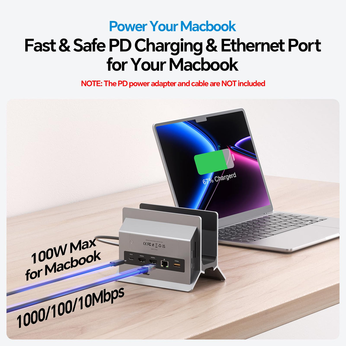 PULWTOP USB-C 10Gbps data transfer for fast file moves