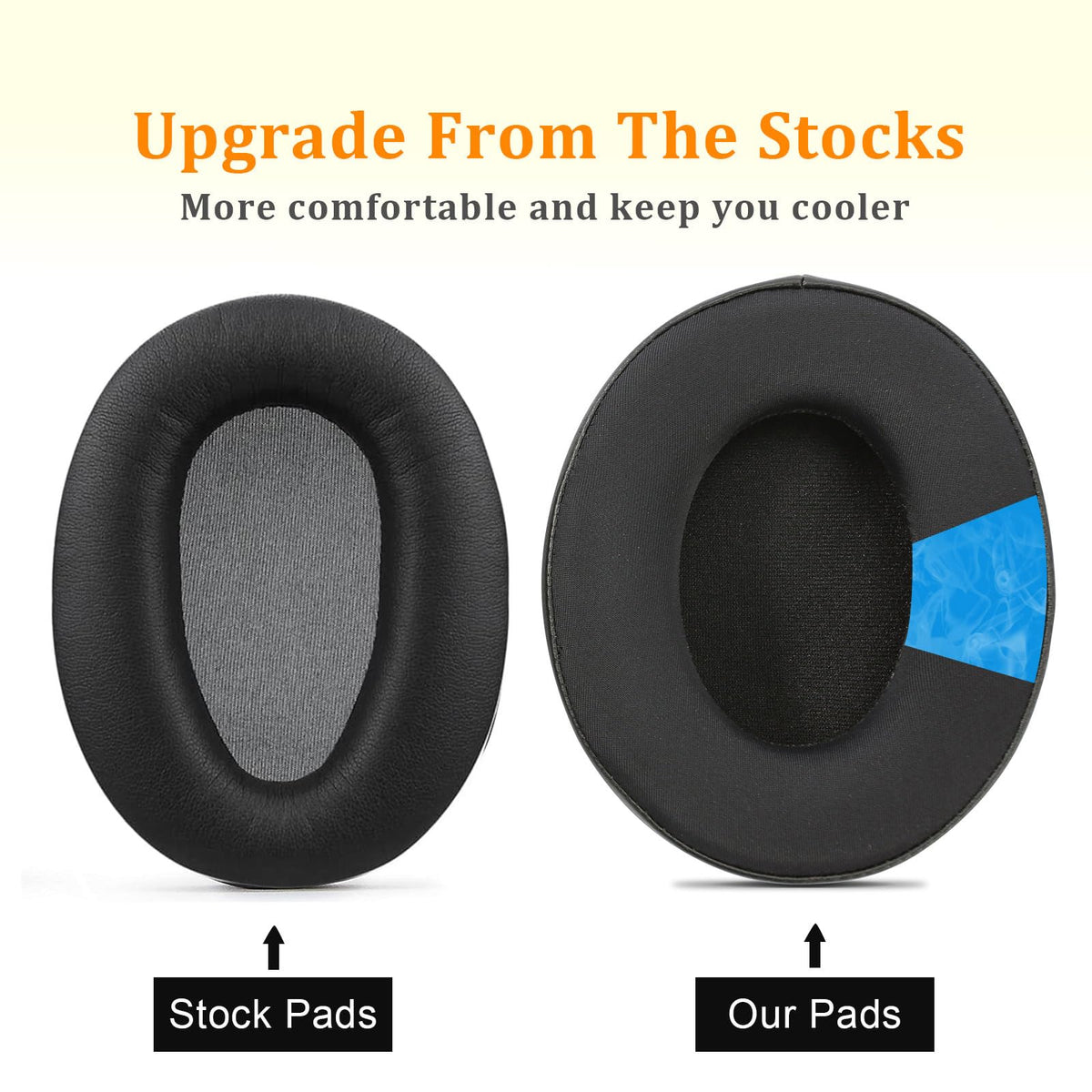 Pumyog easy-install earpads for quick upgrade without tools.