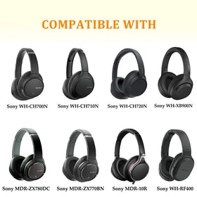 Pumyog memory foam earpads offer soft comfort for extended listening.
