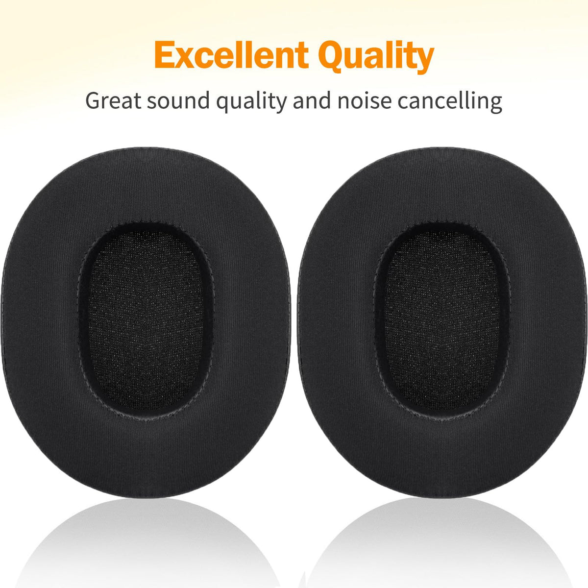 Pumyog earpad next to ruler showing dimensions for accurate size comparison