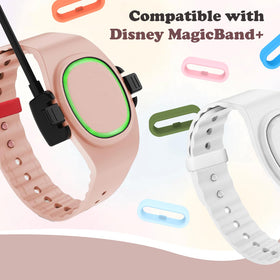 Pupvus 3.3ft charger cable keeps Disney Magic Band Plus charged on the go.