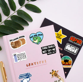 Puraesla giftable sticker set inspires sharing among friends.