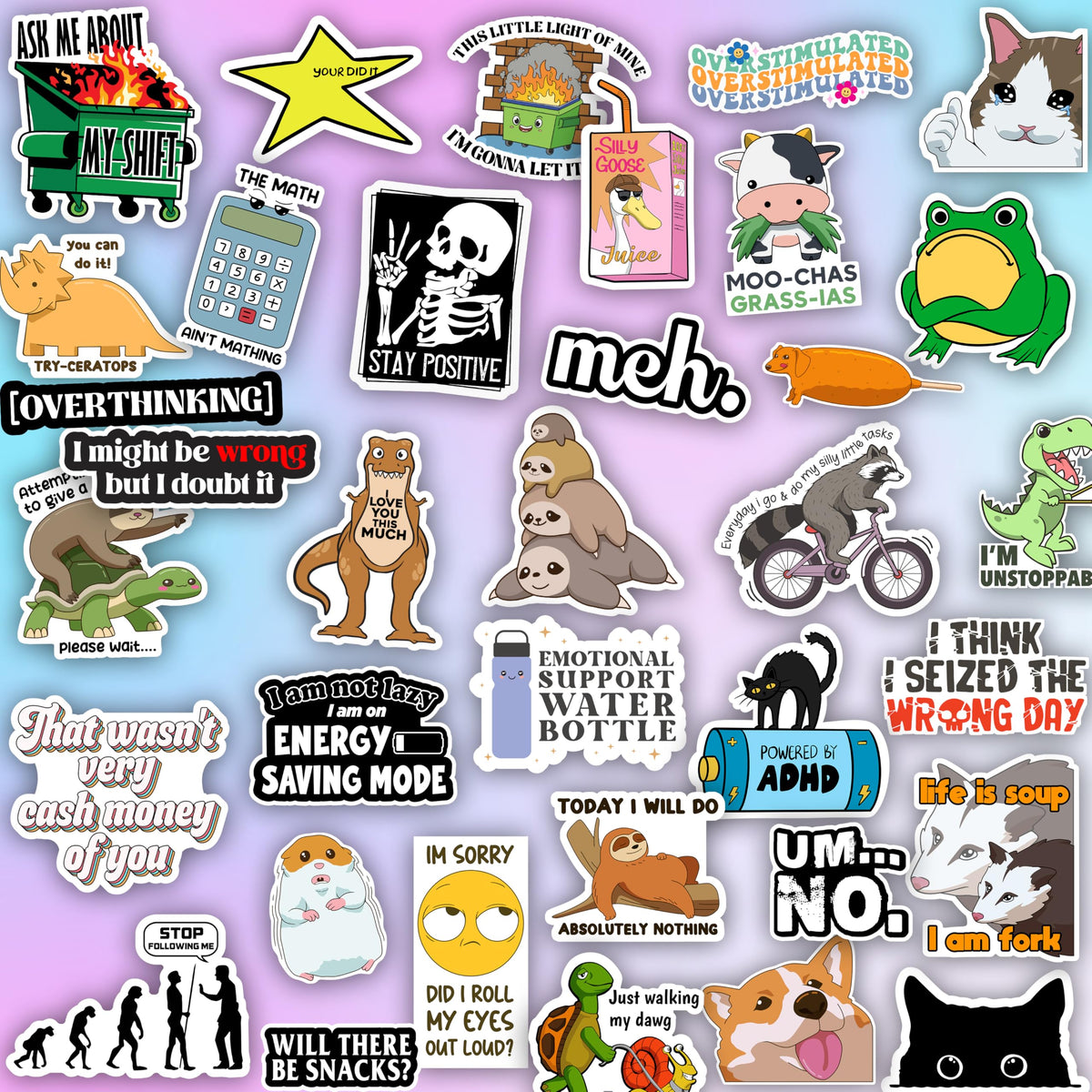 Puraesla holographic finish stickers catch light for eye-catching décor.