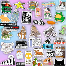 Puraesla holographic finish stickers catch light for eye-catching décor.